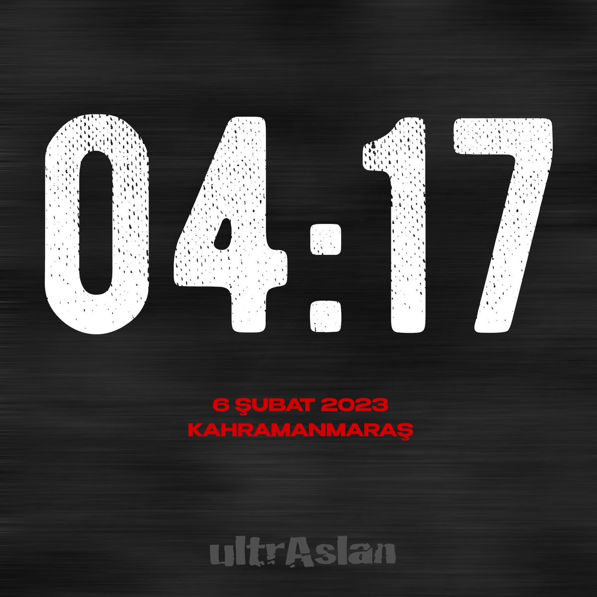 #6Şubat2023 / 04:17 ∞

Hayatını kaybeden vatandaşlarımıza bir kez daha Allah’tan rahmet diliyoruz.

#Adana
#Adıyaman
#Diyarbakır
#Elazığ
#Gaziantep
#Hatay
#Kahramanmaraş
#Kilis
#Malatya
#Osmaniye
#Şanlıurfa