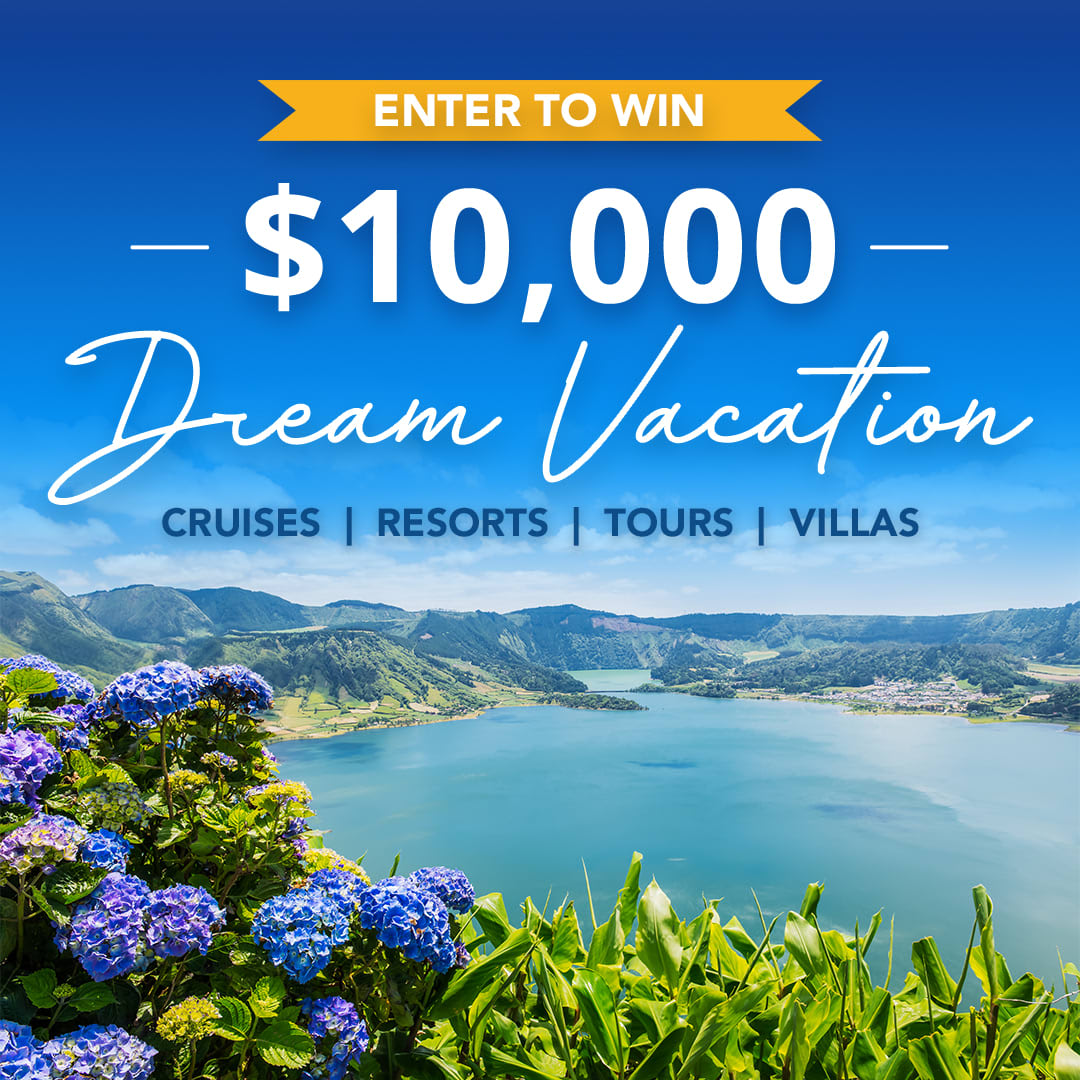 Ready to go on your dream vacation? One lucky winner will win a $10,000 vacation giveaway. Don’t miss out; enter the contest by April 13th, 2025! sundownertravel.com/contest