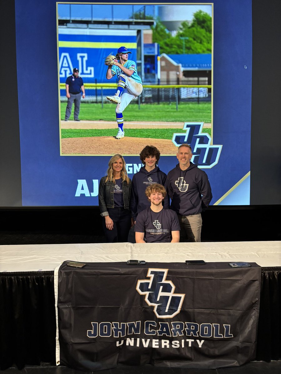 Congratulations to AJ Likowski on signing to continue his academic and baseball careers at John Carroll University #WooSigningDay
