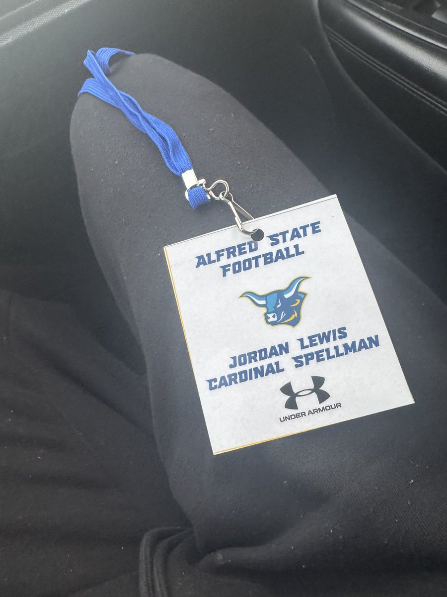Jlewis7ny's tweet photo. Appreciate @CoachOwenAlbers and the entire @ALFREDSTATEFB coaching staff, for getting me up for an official visit and offering me a official roster spot. #AGTG #Blessed #Recruit #4 https://t.co/adhyyKOrBh