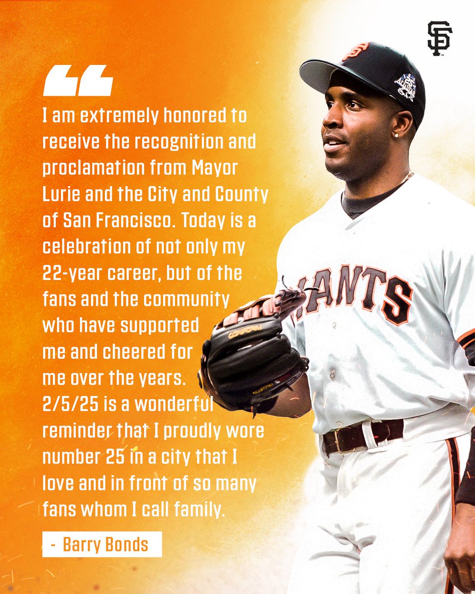 Now, a word from <a href="/BarryBonds/">Barry L Bonds</a>: