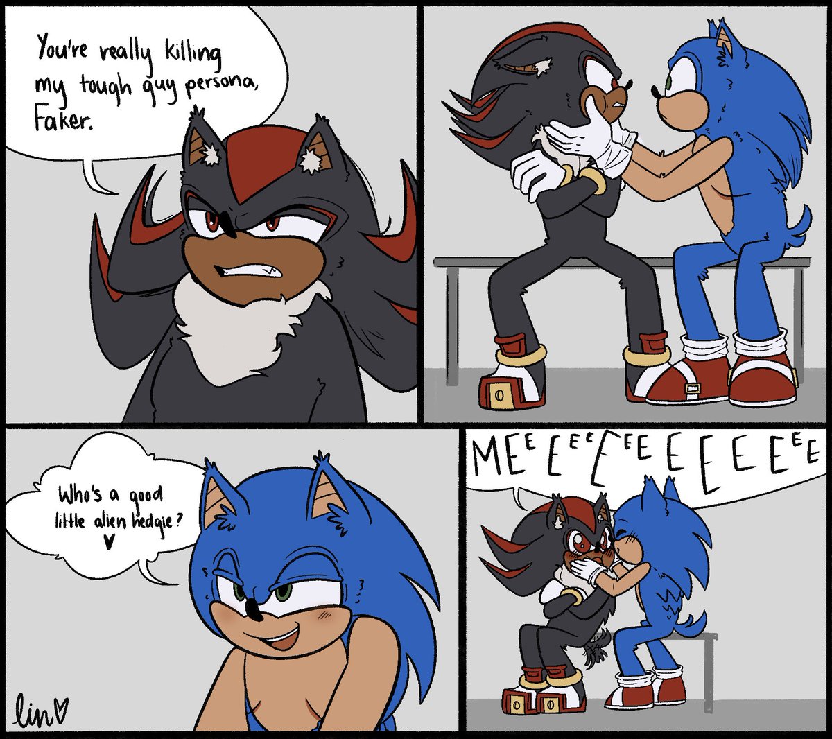 mm gay hedgehog with attachment issues my favorite food

#sonadow #SonicTheHedgehog #ShadowTheHedgehog