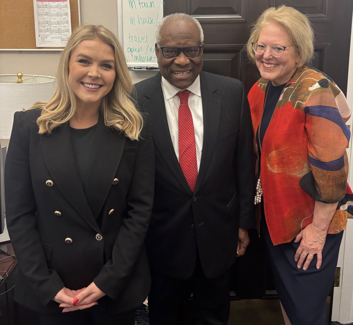 Justice Clarence Thomas 🤝<a href="/PressSec/">Karoline Leavitt</a>