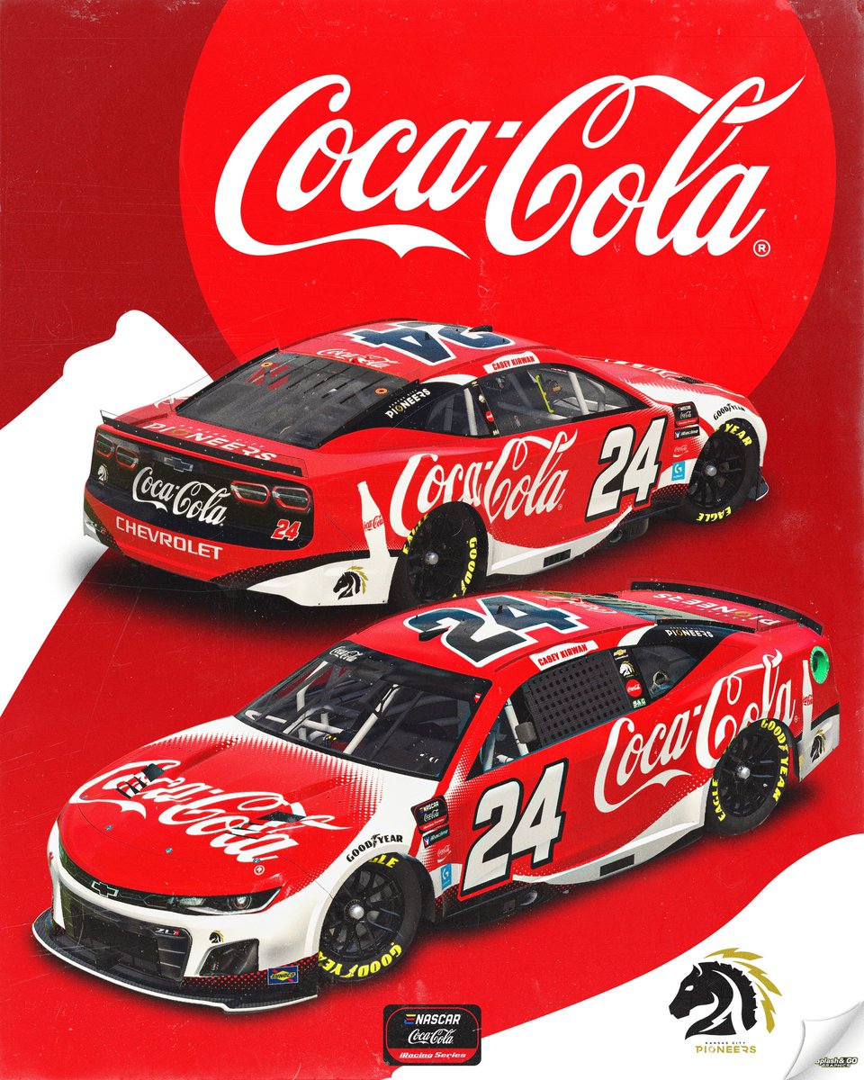 Refreshing news, race fans!🥤🏎️ 💨 

<a href="/CocaColaRacing/">Coca-Cola Racing</a> is joining forces with the Pioneers to sponsor our <a href="/ENASCARGG/">NASCAR Gaming and Esports</a> driver <a href="/CaseyKirwan95/">Casey Kirwan</a> in the iconic #24 this season!

Excited to celebrate with Coke in Victory Lane 🏁🏆