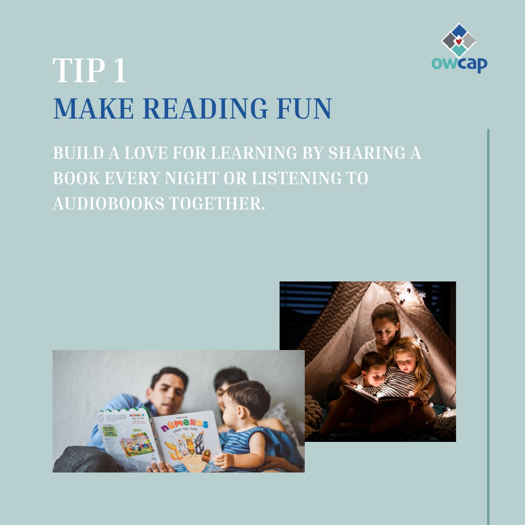 Owcap's tweet photo. Support your child's learning at home with these 4 easy tips to boost curiosity, confidence, and creativity! 🏠💡

#OWCAP #HeadStartWorks #parentsasteachers #ParentTips #StrongerFamilies #CommunityActionWorks https://t.co/IuvhGaH023
