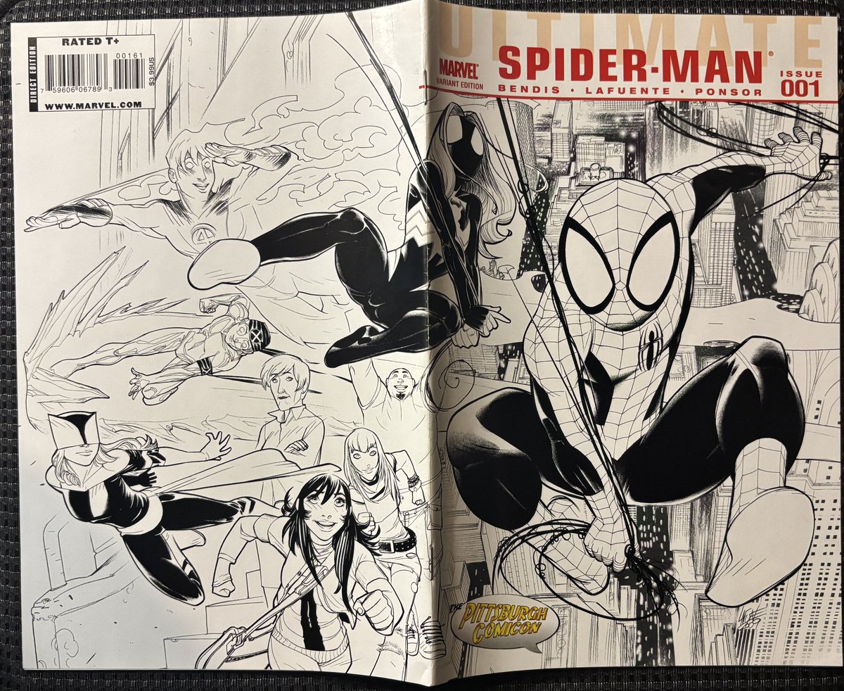 Buck Bin Bargains:
It’s a Pittsburgh ‘Sclusie Spidey from two Ultimate Spideys ago!

Pittsburgh is the best, especially for buck bins!

Spidey is the ultimate! He oughtta be, there’s been so many!

Ultimate Spidey is worth the pick up, no matter which version!