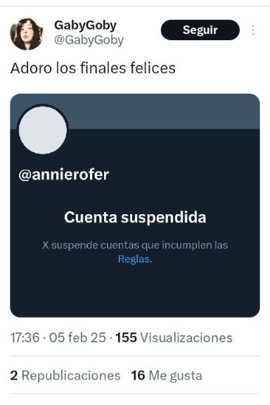 Pero regresará para que te ardas churpia carruselera @gabygoby