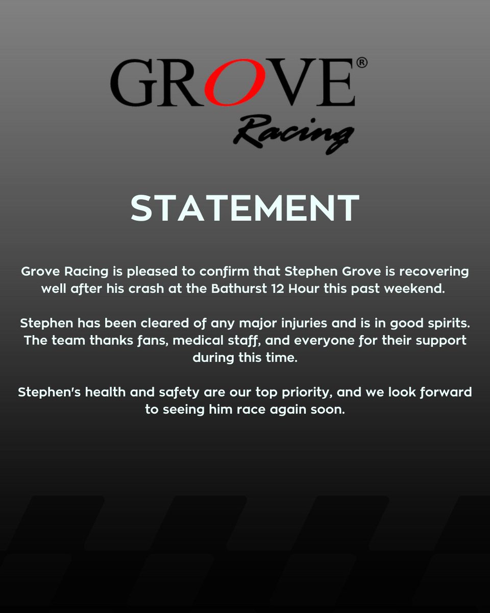 Grove Racing tweet media