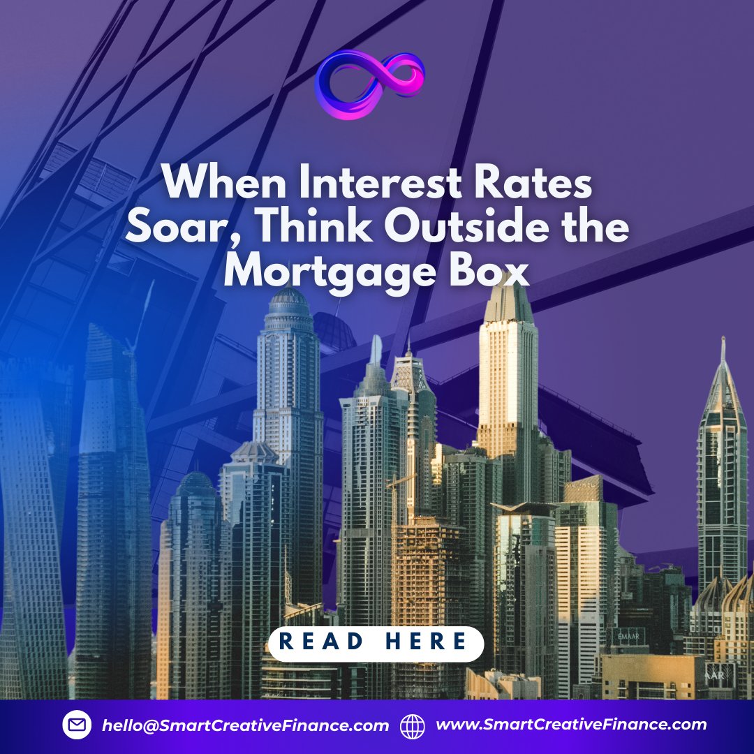 SmartCreativef's tweet photo. Interest rates soaring? Think outside the mortgage box. 🏠💭 Creative financing is your key to profitable deals even in tough times.
👉 Start now https://t.co/oCPXU0T5xn
#RealEstateSolutions #CreativeFinancing #SmartCreativeFinance #SCF https://t.co/9mhHCFUpGa
