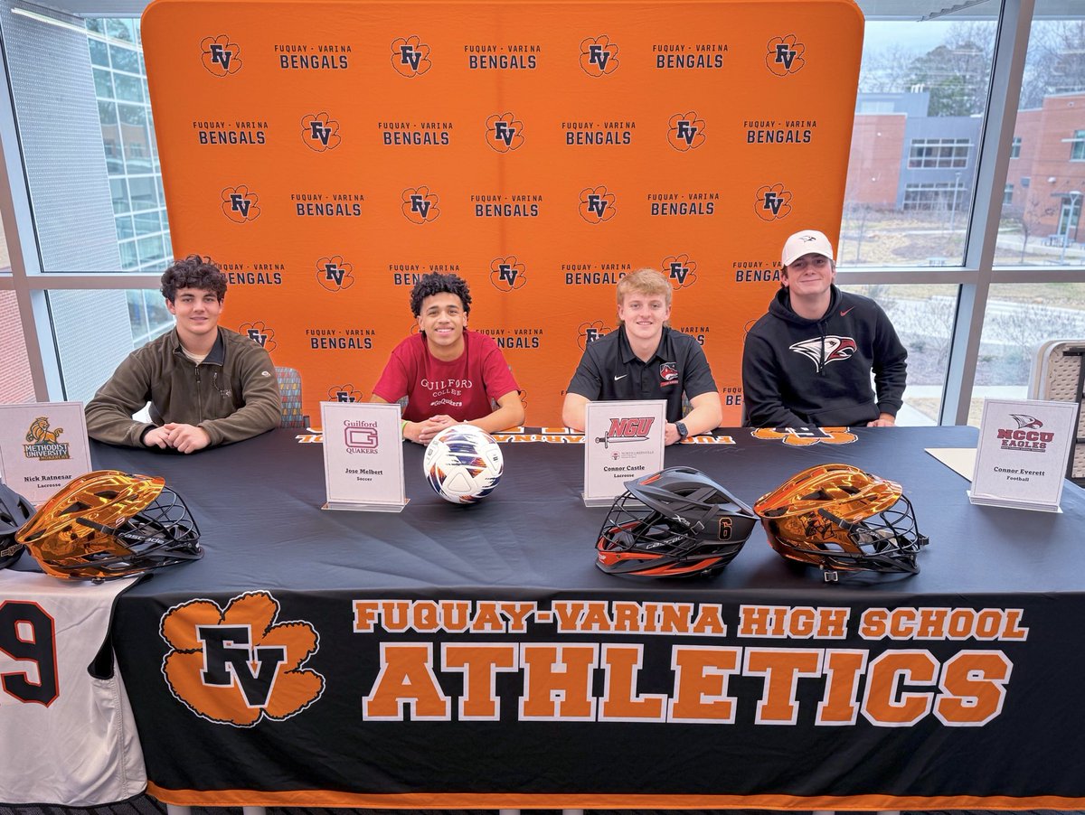 National Signing Day 2025!Congratulations to Nick Ratnesar, Jose Melbert, Connor Castle and Connor Everett for signing today!  We are very proud of you all! #RollBengals!
