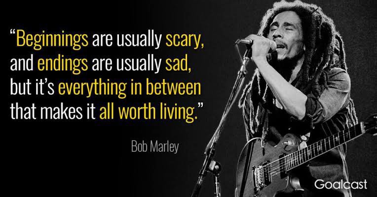 “you say you love rain, but you use an umbrella to walk under it. you say you love sun, but you seek shelter when it is shining. you say you love wind, but when it comes you close your windows. so that’s why I’m scared when you say you love me.”
bob marley born #otd