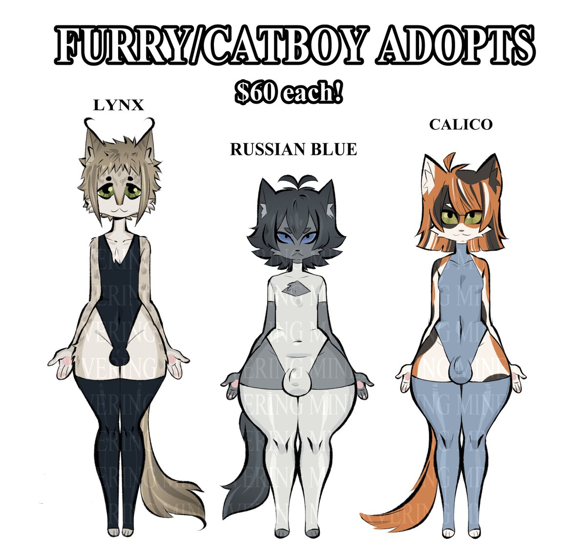 minervering's tweet image. furry catboy adopts! 
dm if interested

stepping out of my comfort zone with this one
#furry #furryadoptables