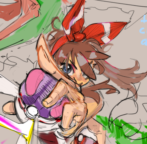 BonbliStar's tweet photo. Pokemon May and Rayquaza WIP https://t.co/2V7y30RGUf