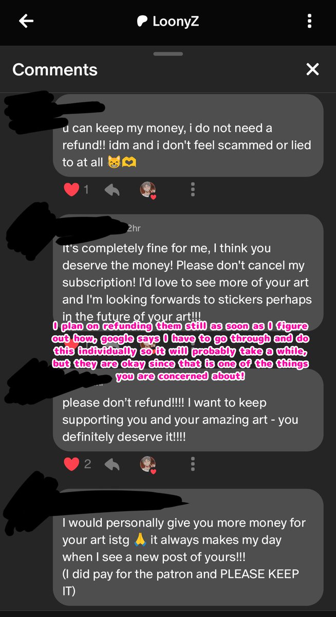 In response to the Patreon thing cuz I definitely can't fit it all in a tweet🩷