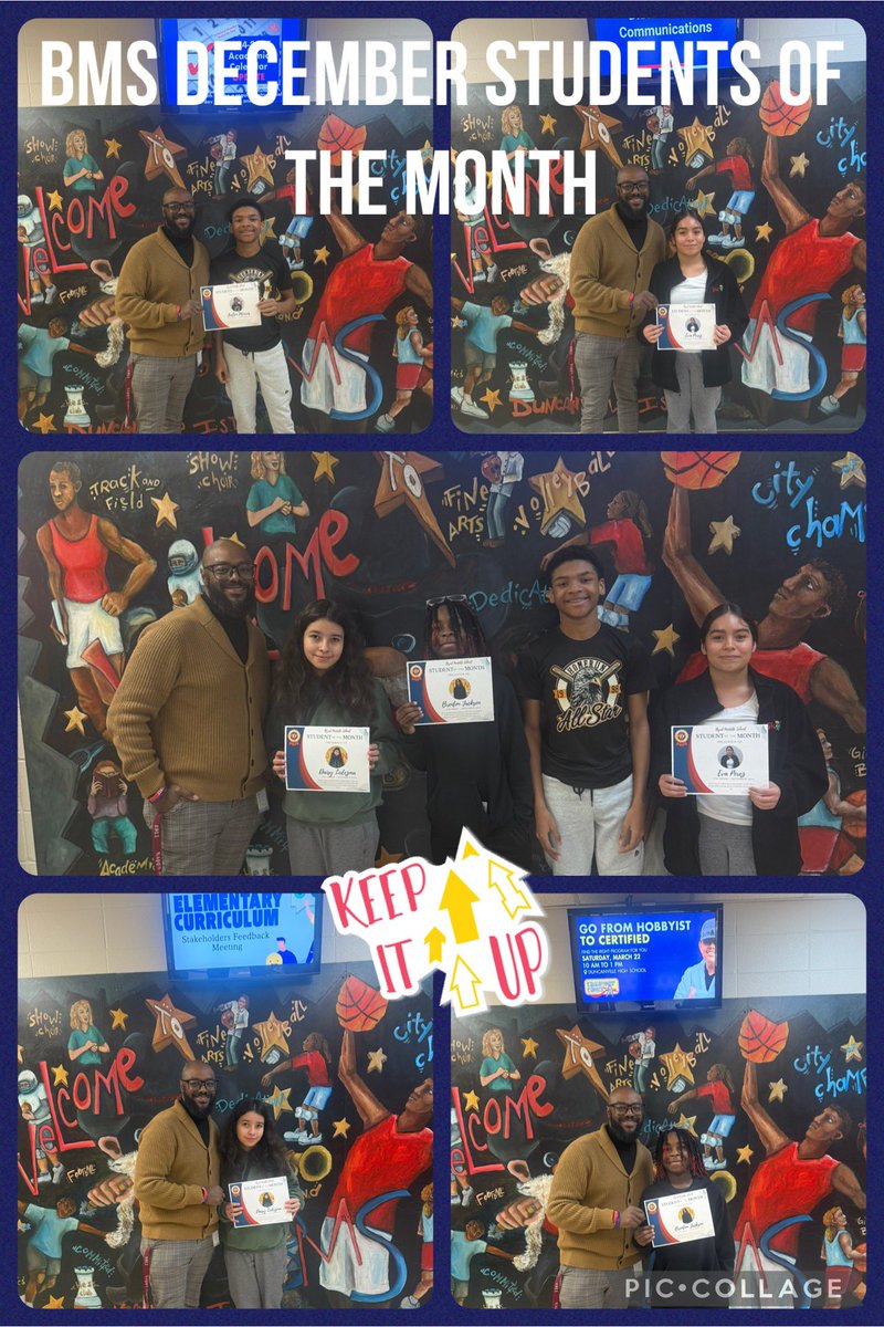 Congrats 🥳 to our December Students of the Month! Students are nominated and voted 🗳️ on by the staff. Each student exhibits great character and leadership skills as they excel at BMS‼️ Each student receives a certificate, gift card and snack. #LeadWITHImpact #ElevateExcellence
