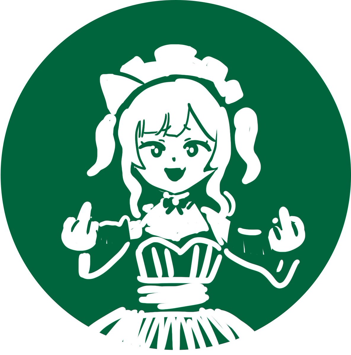 「quick scribble of mint if she take over 」|Agitoのイラスト