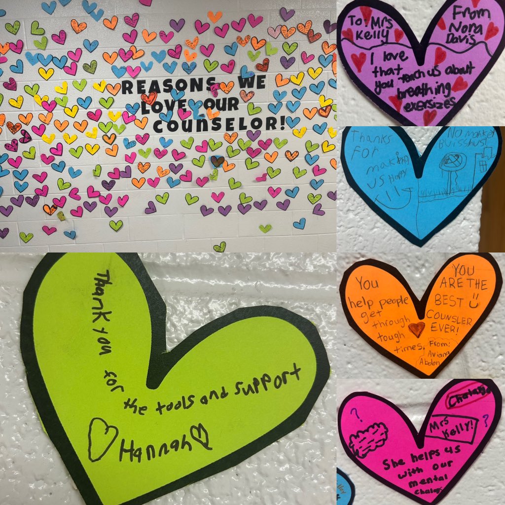 The school surprised me with this incredibly kind gesture for National School Counseling Week!  Thank you, Alan Shepard! 💜
<a href="/NorthScottASES/">Alan Shepard Elementary</a> <a href="/NorthScottCSD/">North Scott Schools</a> 
#NSCW2025