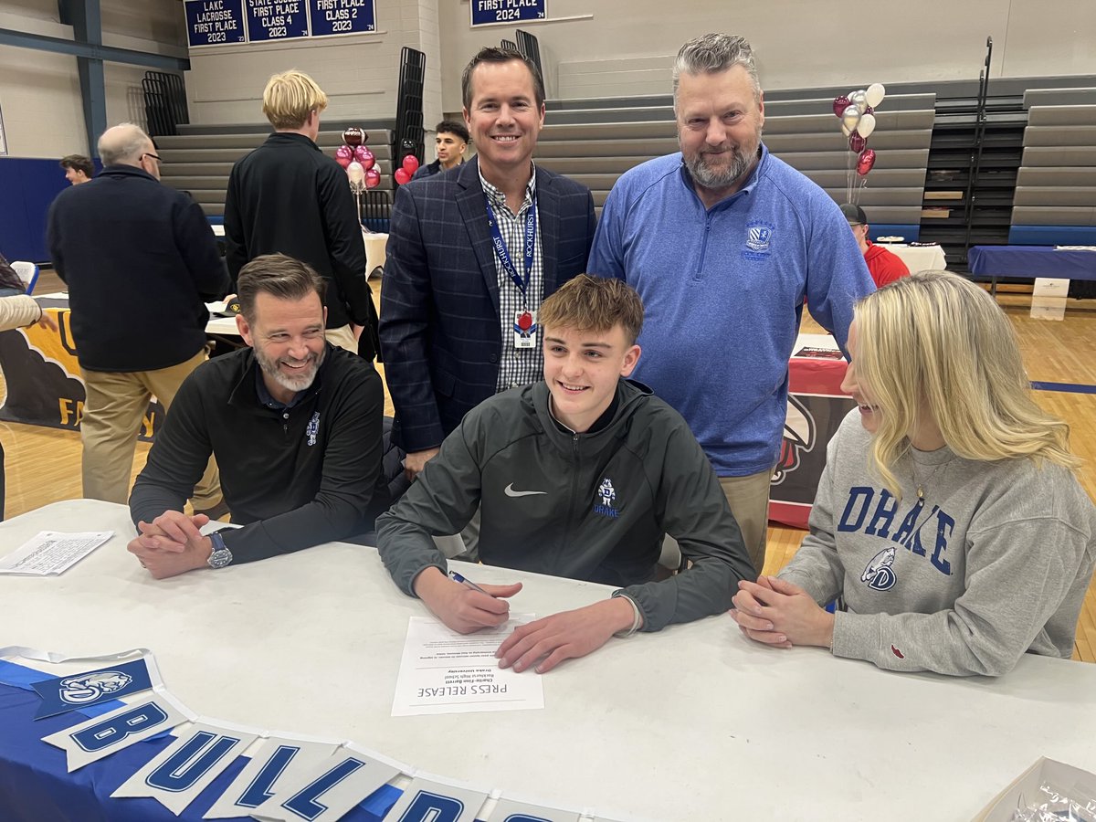 Congratulations Charlie-Finn Barrett on your signing your national letter of intent to play soccer at Drake University! You will be great! #ROCKSTATE