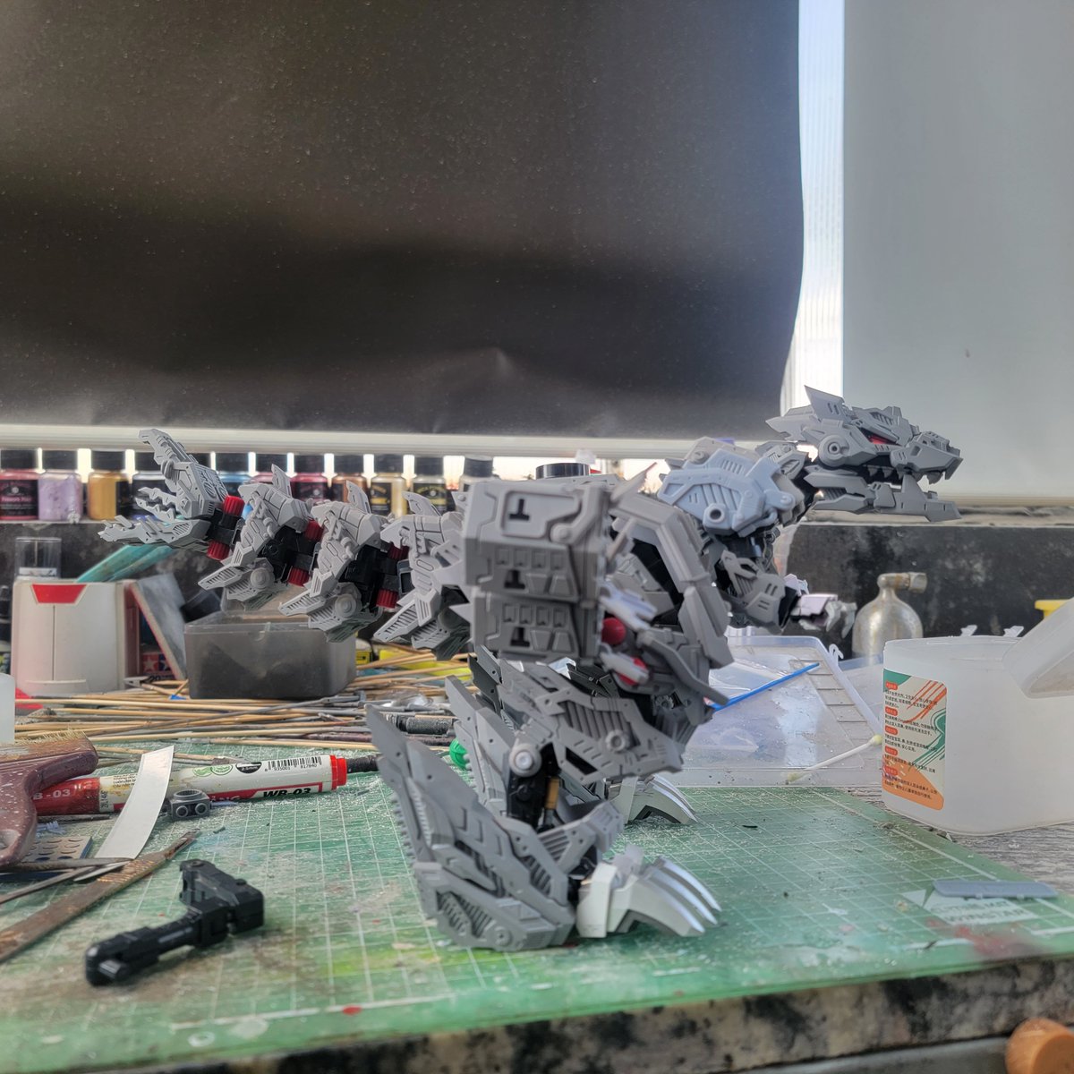 TwoToysStore's tweet photo. Prototype 
Code name : Marauder 
Inspiration from Beserk Fureh ,Sturm Tyrann,Jadg
And weapons systems changing like Liger Zero C.A.S

#zoids #zoidsofinstagram #zoidsmodels #zoidscustom #zoidshmm #zoidsphotography #zoidsforlife https://t.co/y5gD5cudlE