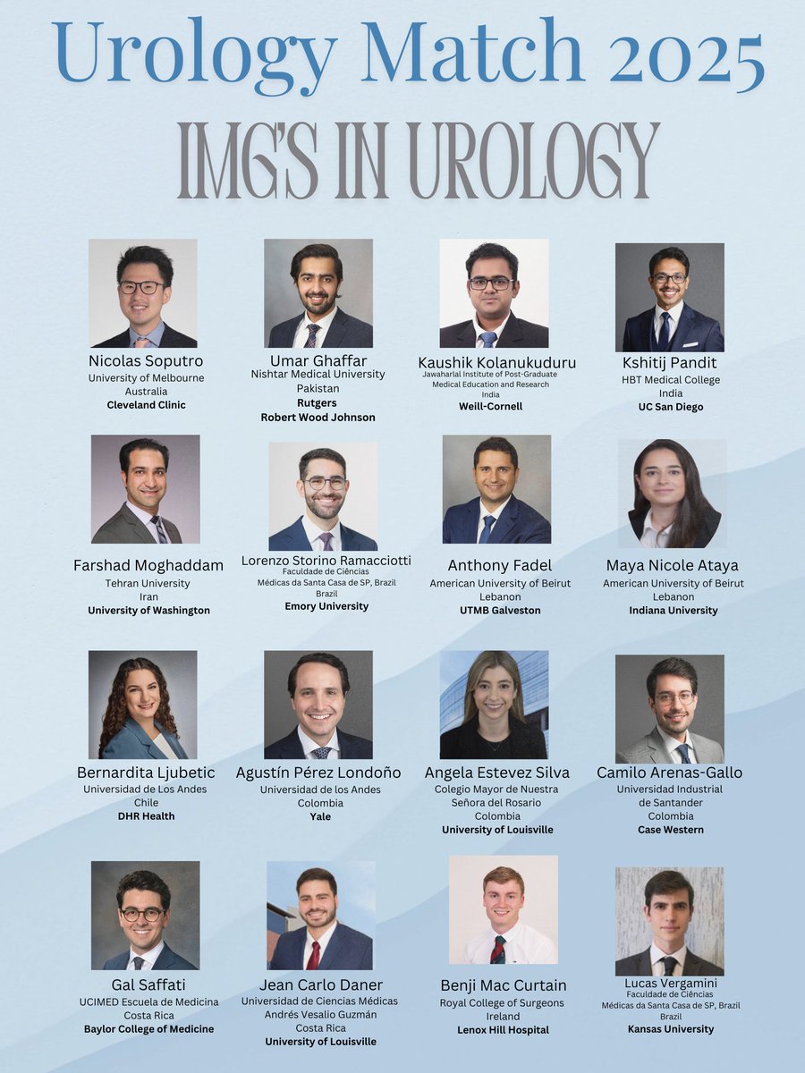 Umar Ghaffar (@umarghaffarmd) on Twitter photo Fascinating to see so many IMGs from around the world pursue and achieve their dream specialty. Congratulations to all! #UroSoMe #UrologyMatch2025 #AUA <a href="/Uro_Res/">The Urology Applicant ⚕</a> <a href="/UroResidency/">UroResidency</a> Fascinating to see so many IMGs from around the world pursue and achieve their dream specialty. Congratulations to all! #UroSoMe #UrologyMatch2025 #AUA <a href="/Uro_Res/">The Urology Applicant ⚕</a> <a href="/UroResidency/">UroResidency</a>