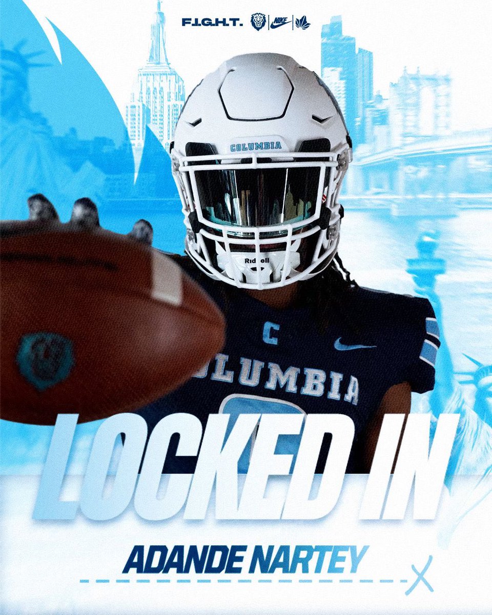 Iona Prep Football (@ionafootball) on Twitter photo Congratulations to <a href="/ad_nartey/">Adande Nartey(AD)๐</a> on officially signing with <a href="/CULionsFB/">Columbia Football</a>. Special thanks to <a href="/Coach_Poppe/">Jonathan Poppe</a> for recruiting Adande. He will not let you down! Congratulations to <a href="/ad_nartey/">Adande Nartey(AD)๐</a> on officially signing with <a href="/CULionsFB/">Columbia Football</a>. Special thanks to <a href="/Coach_Poppe/">Jonathan Poppe</a> for recruiting Adande. He will not let you down!
