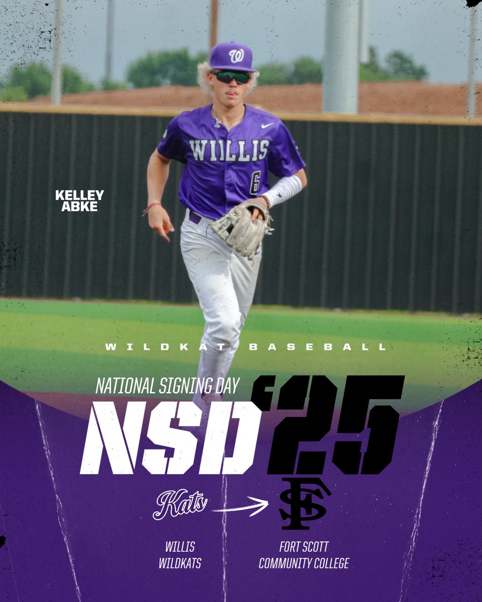 WildKatBSB's tweet photo. Congratulations to Kelley Abke on signing to play at Fort Scott Community College! @fsccbaseball https://t.co/zSY881w3Y4