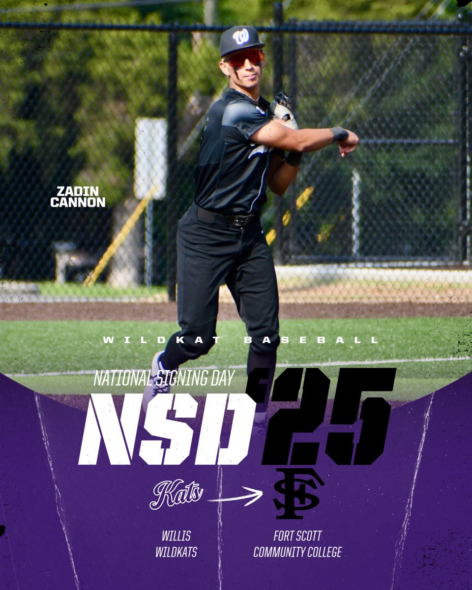 Congratulations to Zadin Cannon on signing to play at Fort Scott Community College! <a href="/fsccbaseball/">Greyhound Baseball</a>