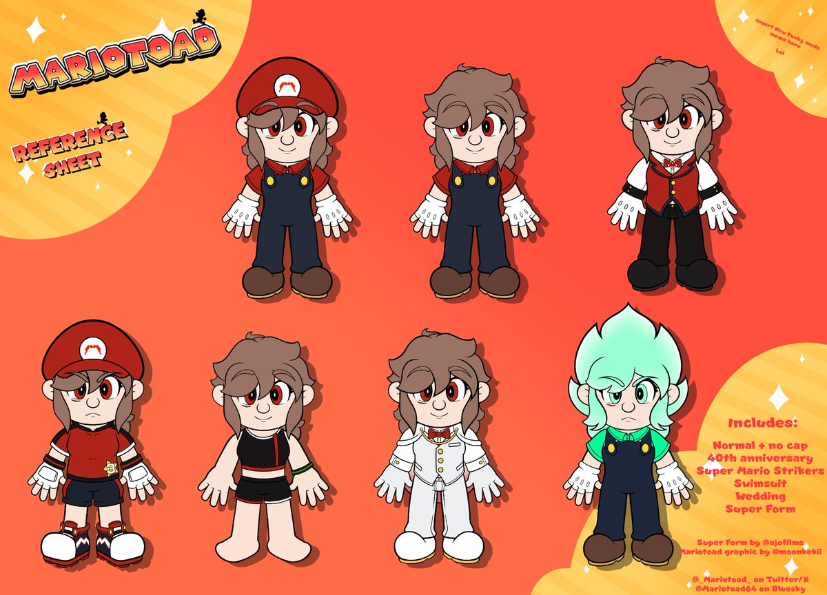_Mariotoad_'s tweet image. ALRIGHT
ITS FINALLY DONE
the complete reference sheet is done! Completely Mario styled, no longer using the SMG4 references as my main references
#Mariotoad #mario #nintendo #marioart #mysona #supermario #supermariopartyjamboree