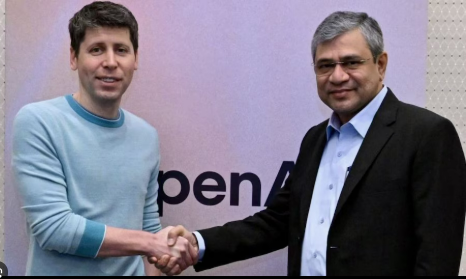 Neeraj___05's tweet photo. #SamAltman visited #India, since it is a key market for them and is the second largest user base and was tripled in last 3 years
#OpenAI #ChatGPT #AI https://t.co/Zp0hyVhd9T