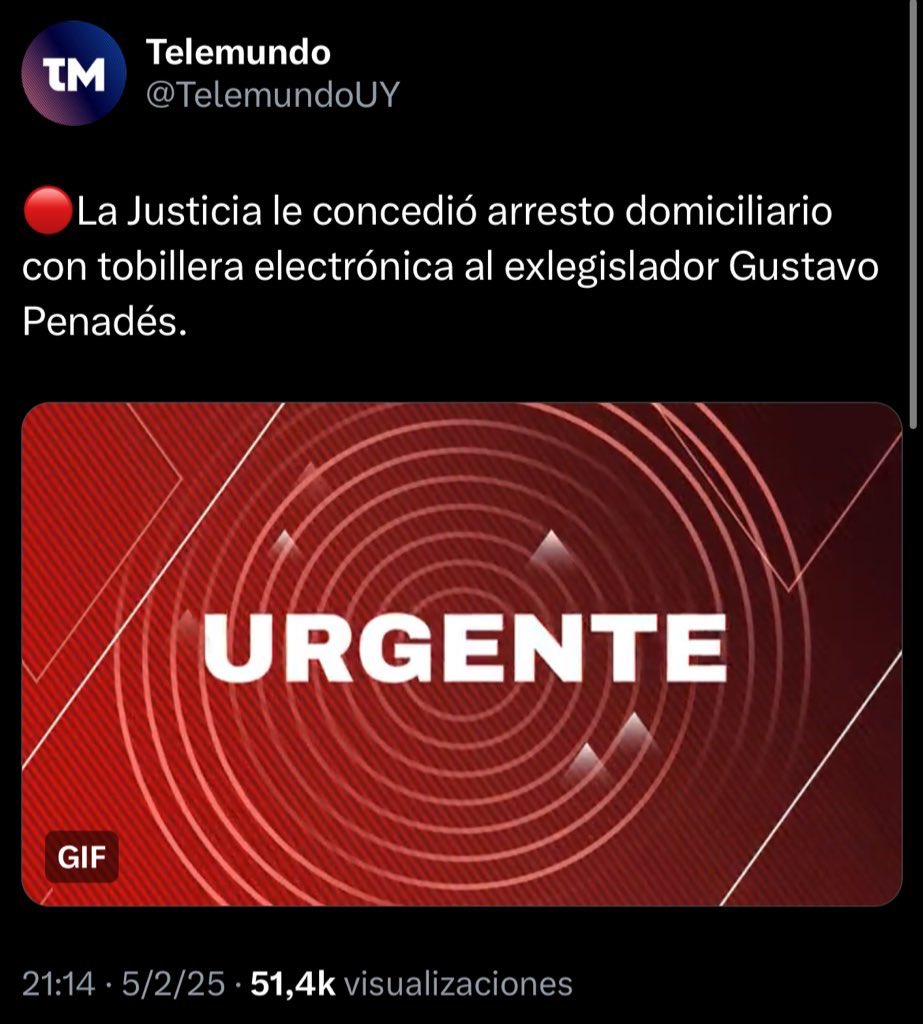 🔥Prisión domiciliaria para un pedófilo de cuello blanco acusado de 20 delitos por explotación sexual de menores.

❌4 años de prisión efectiva para una mujer pobre que intenta ingresar 11 gramos de marihuana a la cárcel.

No vengan a decir que la justicia es igual para todos.