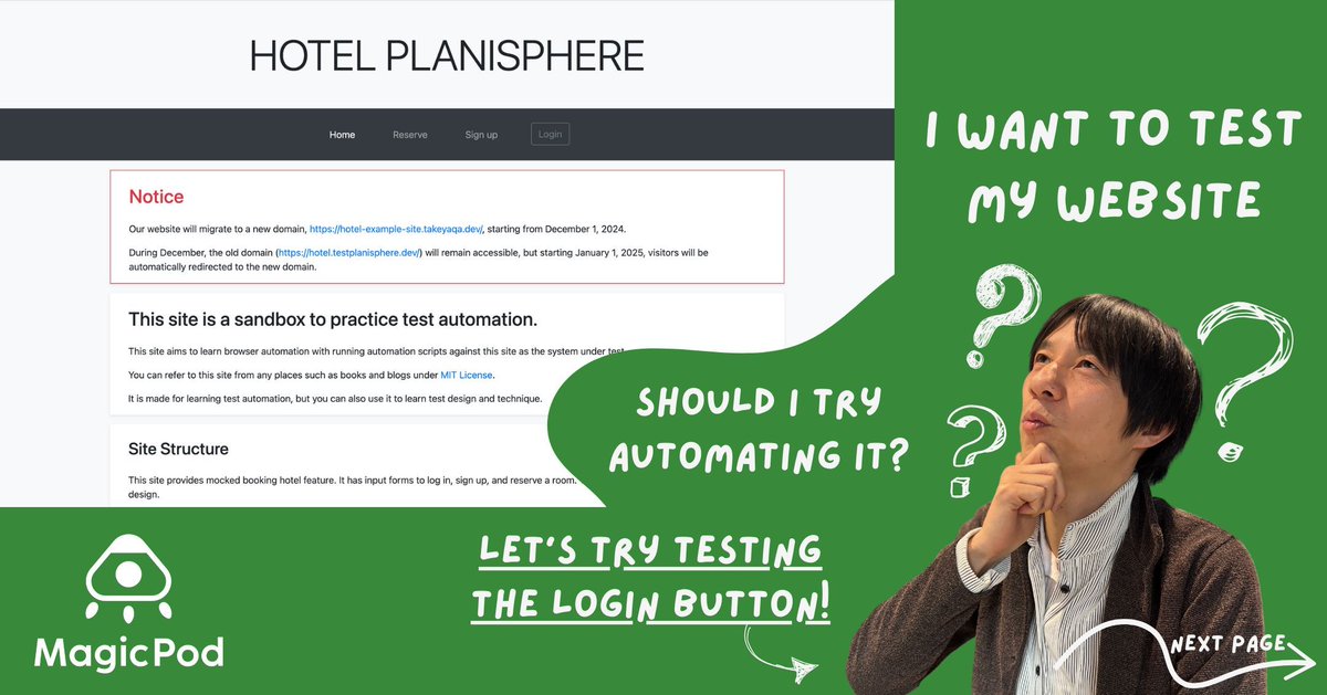 MagicPod tweet media