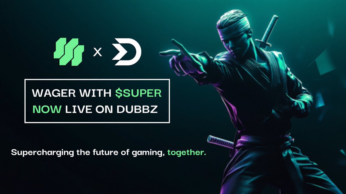 Colorado Julie (@roja_sekari) on Twitter photo <a href="/elliotrades/">EllioTrades</a> Gaming season will be ready.
$Super just partnered with $Dubbz to make skills based wagering $$$ <a href="/elliotrades/">EllioTrades</a> Gaming season will be ready.
$Super just partnered with $Dubbz to make skills based wagering $$$