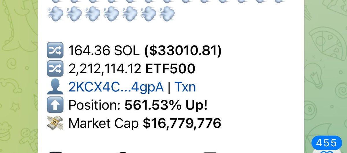 #ETF500 the whales are bidding

CWX6t6pGJ1zsnuywnyd2ZMZJ7inB2sWuPdsteoT6pump