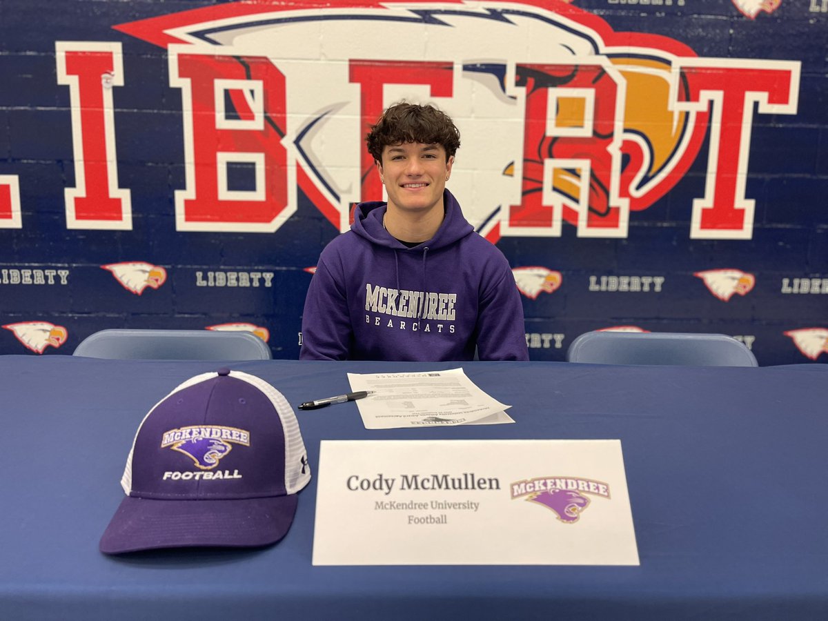 Coach Dan (@coachmcmullen) on Twitter photo Since <a href="/Cody_QB1/">Cody McMullen</a> was 6, he's dreamed of today! He's sacrificed and fought through all types of adversity! We're SO proud can't wait to see him shine as a Bearcat!
We love you Cody...your next chapter starts NOW and you get to control the story! Make it a great one! <a href="/Mckendree_FB/">McKendree Football</a> Since <a href="/Cody_QB1/">Cody McMullen</a> was 6, he's dreamed of today! He's sacrificed and fought through all types of adversity! We're SO proud can't wait to see him shine as a Bearcat!
We love you Cody...your next chapter starts NOW and you get to control the story! Make it a great one! <a href="/Mckendree_FB/">McKendree Football</a>