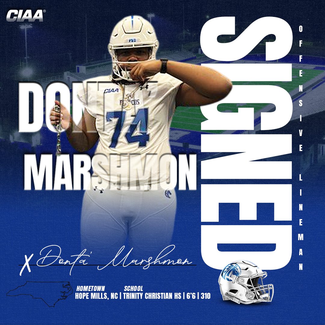 𝗗𝗼𝗻𝘁𝗮' 𝗠𝗮𝗿𝘀𝗵𝗺𝗼𝗻, Welcome to Bronco Country ✍️🏈 

#signingday | #fsubroncos | #broncopride