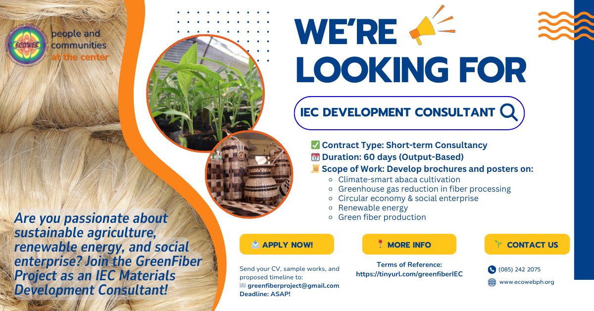 For more info, follow this link:
tinyurl.com/greenfiberIEC