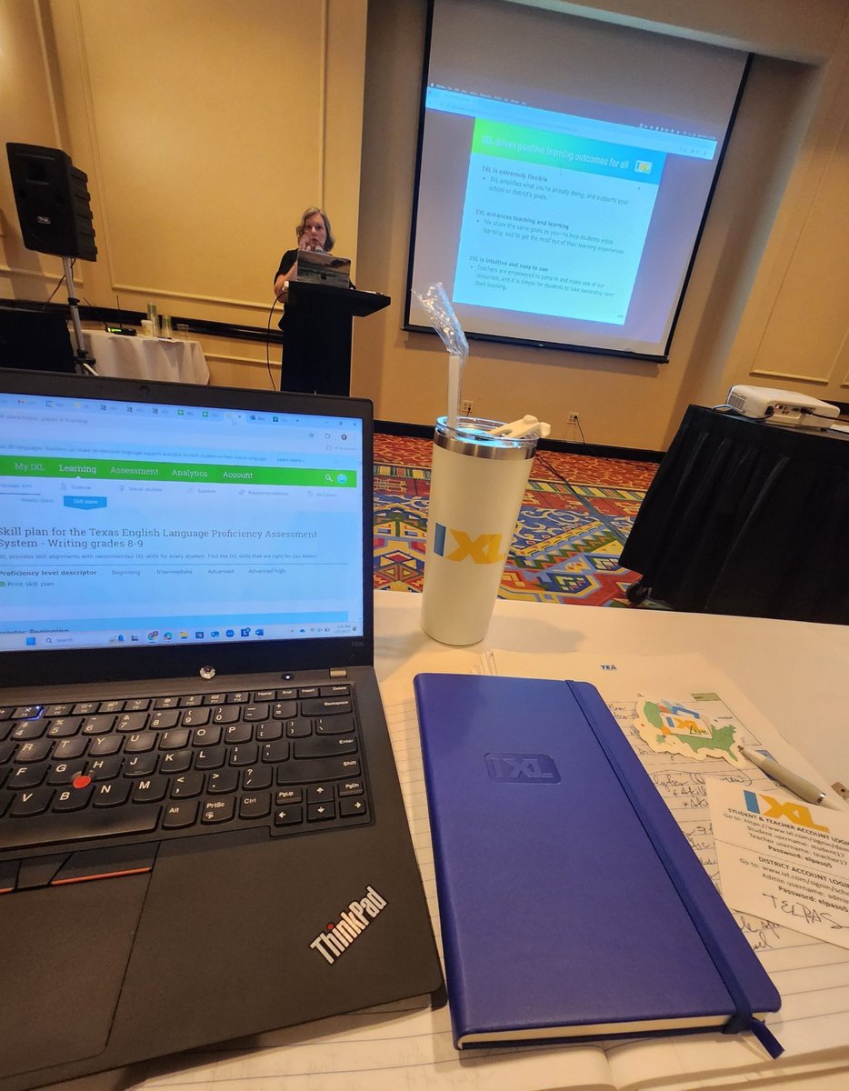 It was great seeing &amp; catching up with my friends from <a href="/pbtisd/">Pecos-Barstow-Toyah ISD</a>, Cindy Smith &amp; Samuel Wyatt while at <a href="/IXLLearning/">IXL Learning</a> IXL Live for Administrators. Thank you, <a href="/marfashorthorns/">Marfa Schools</a>!  #GoShorthorns 💜🐮