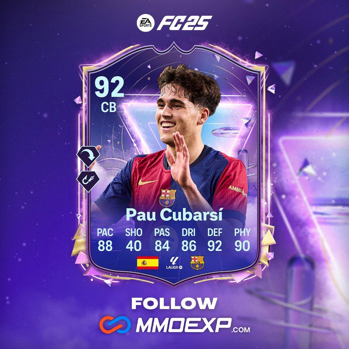 MmoexpService's tweet photo. 🚨Pau Cubarsi 🇪🇸 is coming to FUTURE STARS TEAM 2 this week. Can't wait him!
#FC25
#mmoexp https://t.co/6fjAx8kDKC