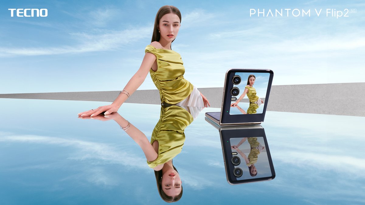 tecnomobile's tweet photo. Flip open to flawless selfies! Enjoy the clarity and focus you deserve with PHANTOM V Flip2 5G's Front AutoFocus Shining Selfie. ✨
#TECNOAI #PHANTOMVFlip2 #ExtraFoldEasyFlip https://t.co/KTsEY0Kq7i