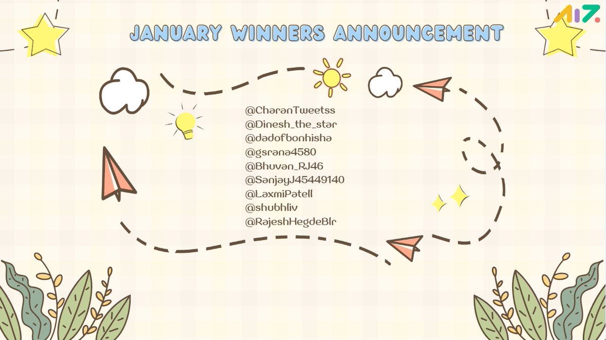awzware's tweet photo. Congratulations to our January winners! 🎊🎁
Thank you for your participation! Stay connected for more exciting events and giveaways. 💚 https://t.co/5ZRcJ5Xf3k