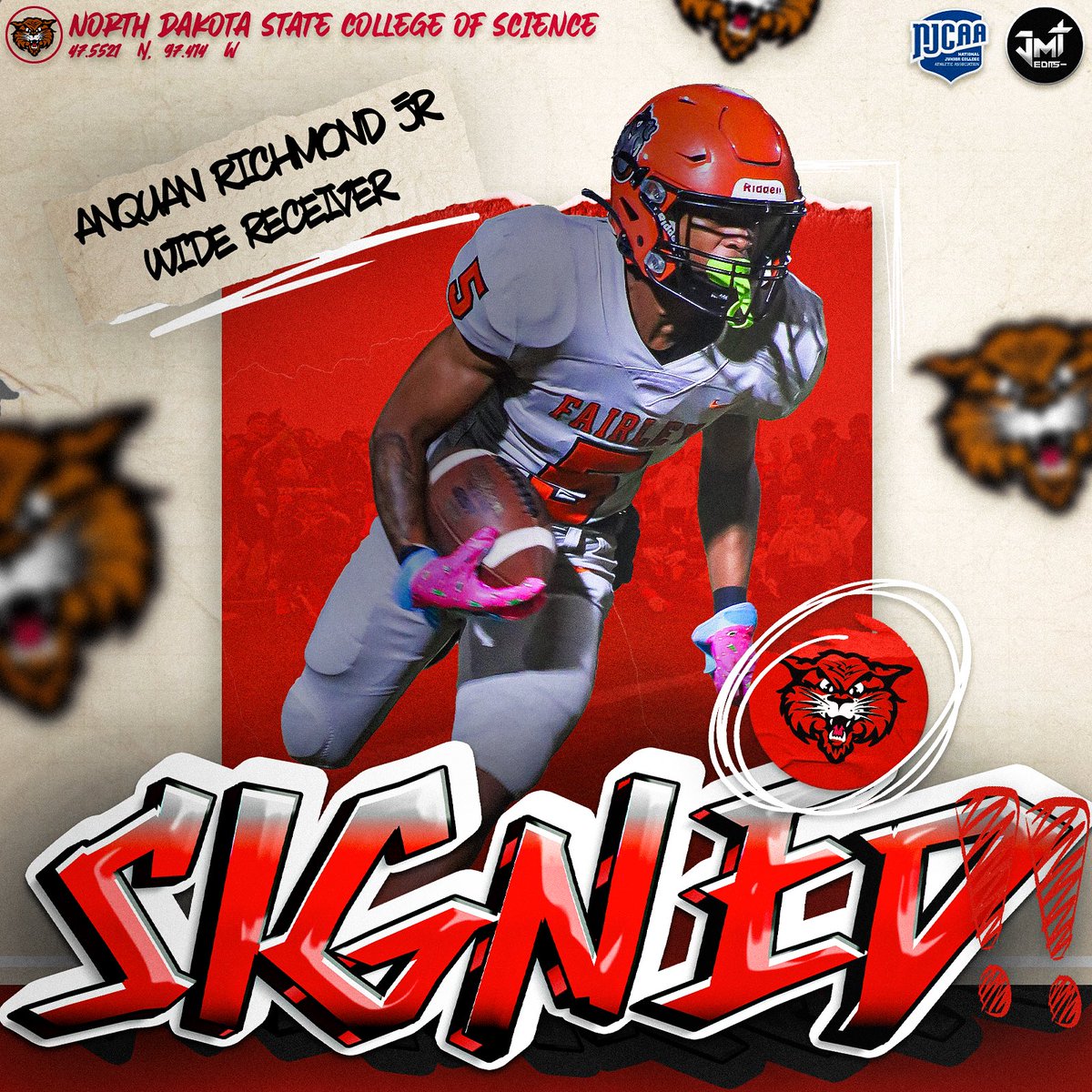 Tennessee ⏩ North Dakota

Good luck trying to tackle <a href="/arichmondjr1/">Anquan “Kidd” Richmond Jr.</a>! Welcome to the Wildcat family!