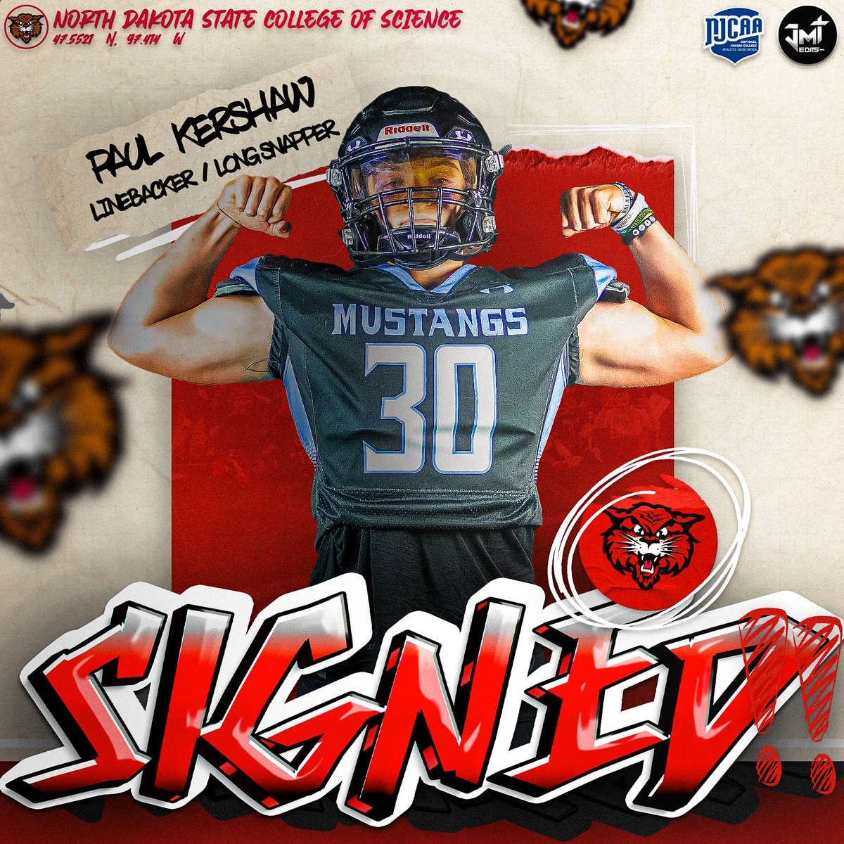 Colorado ⏩ North Dakota

After leading 5A in Solo Tackles, we welcome <a href="/PaulKer01483259/">Paul Kershaw</a> to the Wildcat Family!