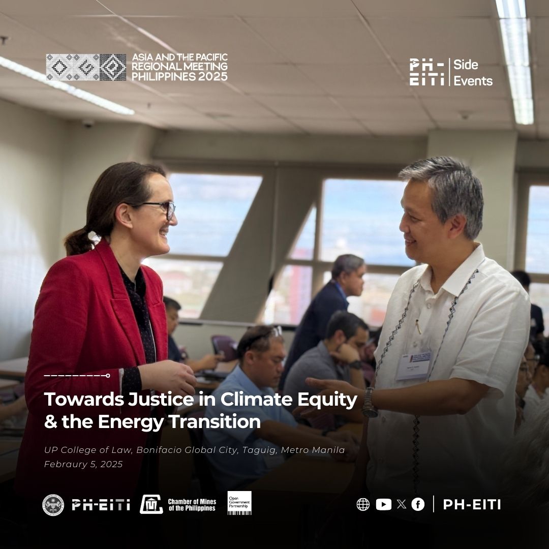 PH_EITI's tweet photo. The Philippine EITI concluded its second side event at the 2025 Open Government Partnership (OGP) Asia and the Pacific Regional Meeting, titled "Towards Justice in Climate Equity &amp; the Energy Transition." The event brought together stakeholders from government, industry, https://t.co/jrypp0Mwuw