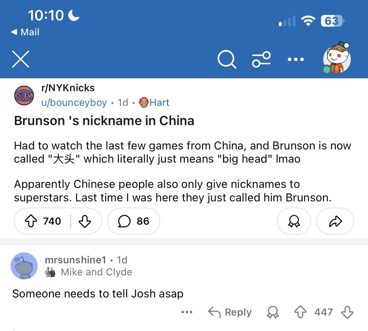 AndrewNLee's tweet photo. @joshhart @_shannondesiree I need the tickets for me and my homie that have been coming to games for over 10 years. Also, needed you to see this that I found on Reddit. https://t.co/h04b4bAzkO
