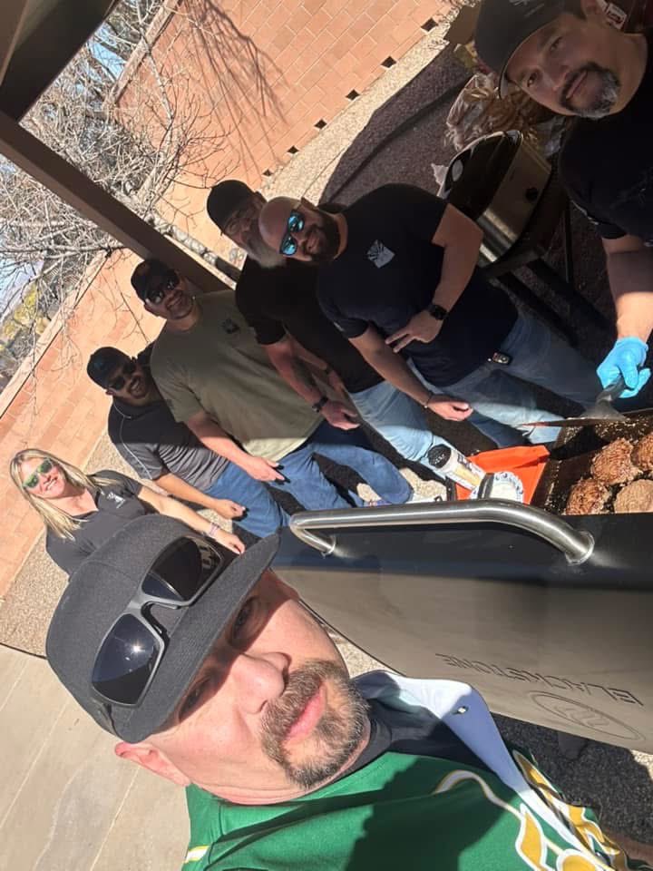 NBPC2544's tweet photo. Today several stewards and leadership from Local 2544 had the pleasure to be at Douglas station grilling throughout the day for the troops!! Thank you to all who came out, and a special shout out to all those that patrol the line! https://t.co/fuV6t9KpTL