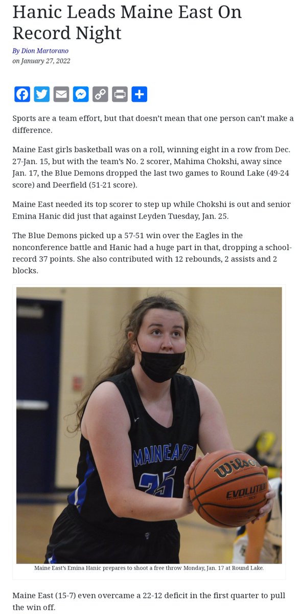 Dion (J & T Sports) (@dion_jtsports) on Twitter photo You can't even make this up. I'm talking with my intern & mentioned the Maine East single game scoring record a few years ago (2022). Head home, check Instagram & <a href="/ArabellaSilva09/">Arabella Silva</a> broke the record today with 38 points! You can't even make this up. I'm talking with my intern & mentioned the Maine East single game scoring record a few years ago (2022). Head home, check Instagram & <a href="/ArabellaSilva09/">Arabella Silva</a> broke the record today with 38 points!
