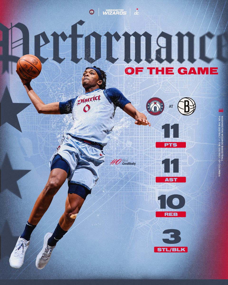 The newest member of the triple-double club 🌟

#ForTheDistrict | <a href="/Bilaal_6/">Bilal Coulibaly</a>