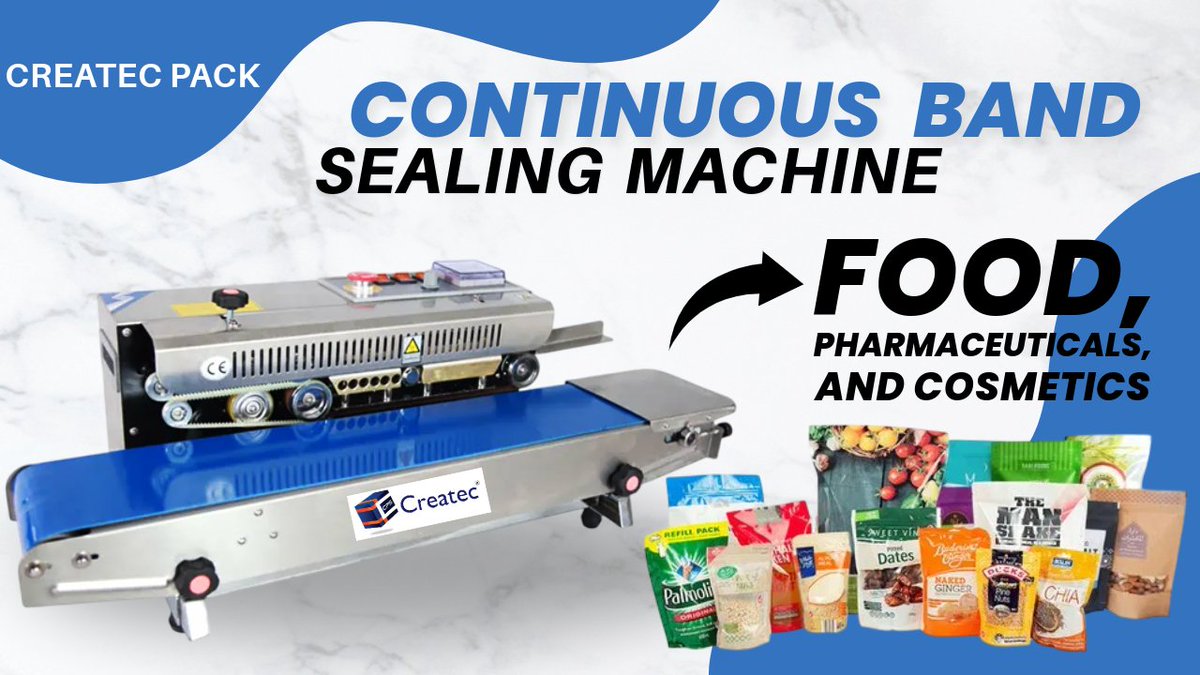 CreatecPacking's tweet image. Watch the full video on the band-sealing machine  - youtu.be/E01BBHLkr1k?si…

#bandsealingmachine @smallpackingmachine #pouchsealingmachine #packingmachine #createcpackingsolutions