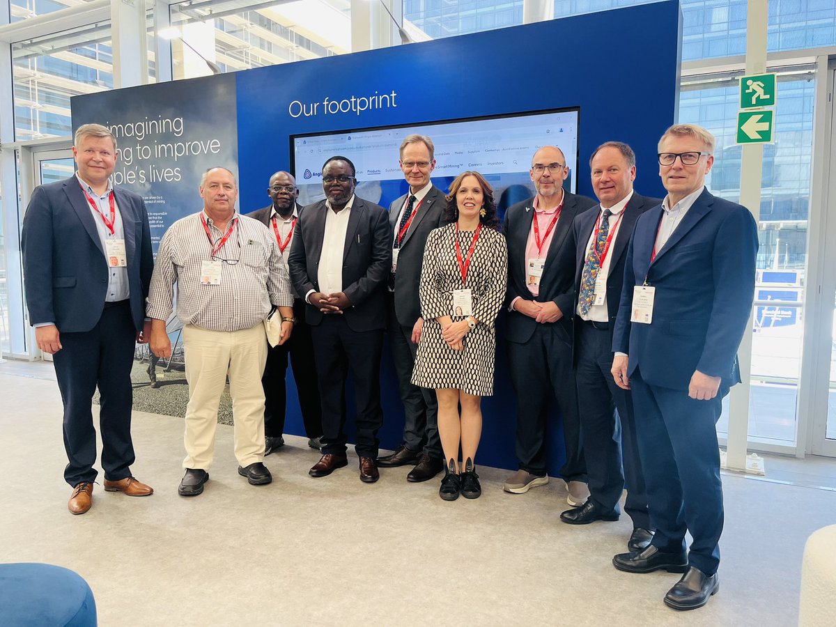 Great talks with Zambia Min of Mines Hon Kabuswe on the sidelines of Mining Indaba - tech solutions from 🇫🇮 much appreciated to boost the promising mining scene in 🇿🇲

Collaboration with <a href="/MetsoOfficial/">Metso</a>, Normet, <a href="/WartsilaEnergy/">Wärtsilä Energy</a>, <a href="/GTK_FI/">GTK</a> &amp; many others key to unlocking the sector 🤝