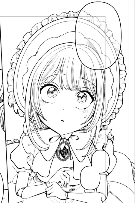 顔可愛く描けた🥸✍️ 